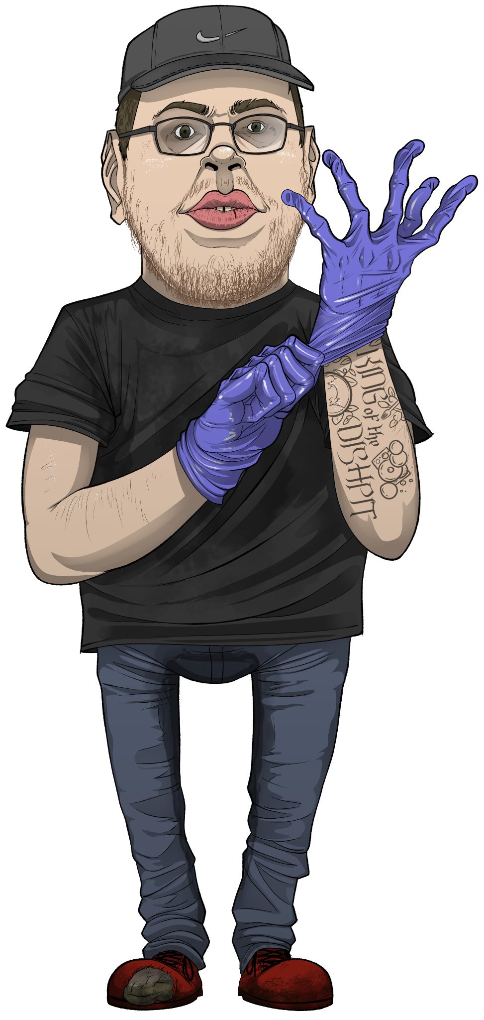 Illustration labeled Jonathan Parker Wilkins aka Wings007